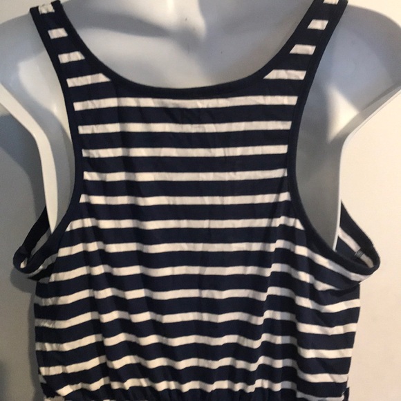 Navy striped tank dress - Picture 4 of 5